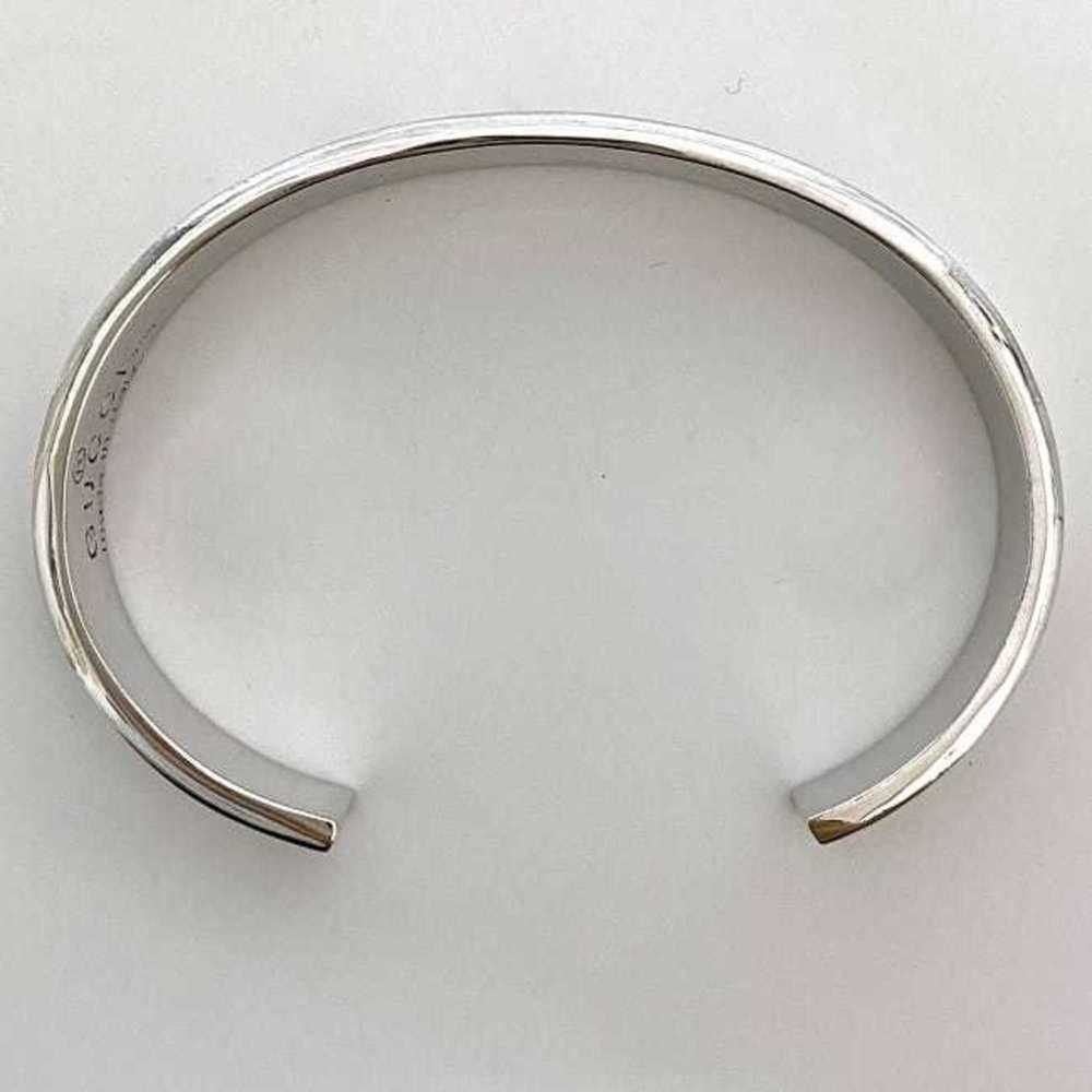 Gucci Bangle Silver Shima Line ec-20387 Ag 925 SILVER GUCCI Bracelet Ladies - Picture 9 of 11